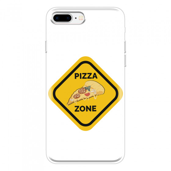 APPLE - iPhone 7 Plus - Soft Clear Case - Pizza Zone Phone Case