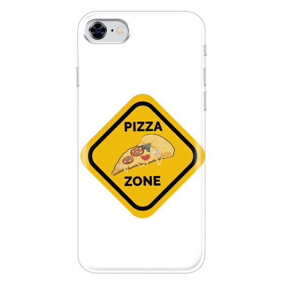 APPLE - iPhone 8 - Soft Clear Case - Pizza Zone Phone Case