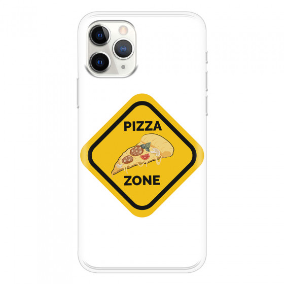 APPLE - iPhone 11 Pro - Soft Clear Case - Pizza Zone Phone Case