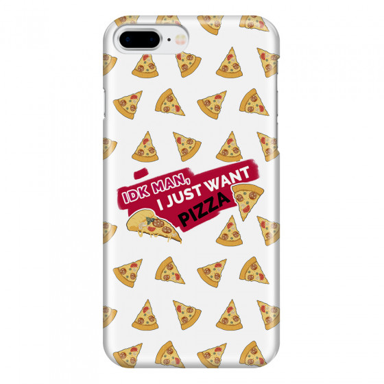 APPLE - iPhone 8 Plus - 3D Snap Case - Want Pizza Men Phone Case