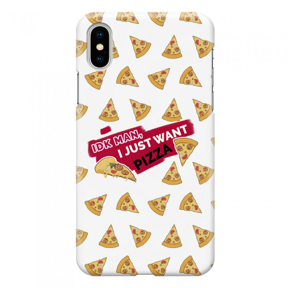 APPLE - iPhone XS Max - 3D Snap Case - Want Pizza Men Phone Case