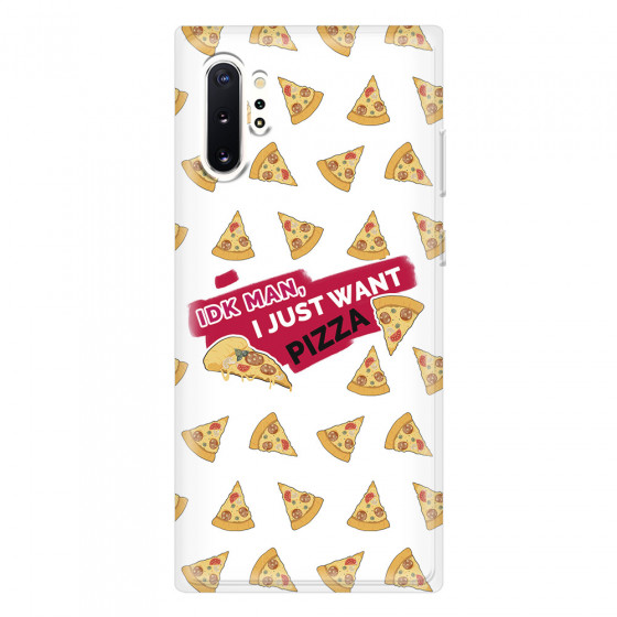 SAMSUNG - Galaxy Note 10 Plus - Soft Clear Case - Want Pizza Men Phone Case