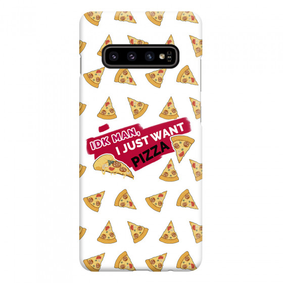 SAMSUNG - Galaxy S10 - 3D Snap Case - Want Pizza Men Phone Case