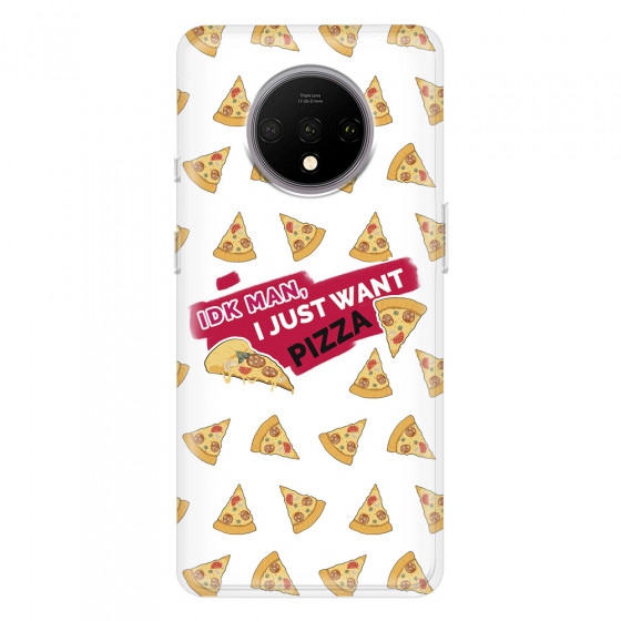 ONEPLUS - OnePlus 7T - Soft Clear Case - Want Pizza Men Phone Case