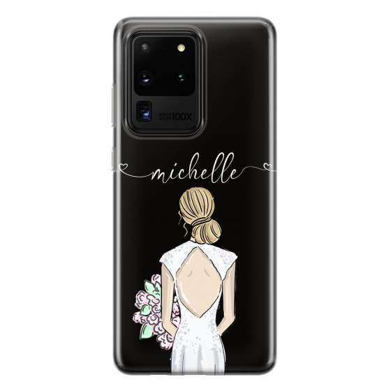 SAMSUNG - Galaxy S20 Ultra - Soft Clear Case - Bride To Be Blonde II.