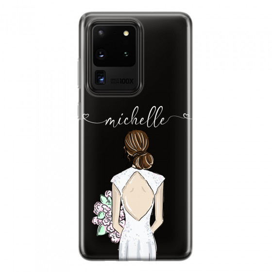 SAMSUNG - Galaxy S20 Ultra - Soft Clear Case - Bride To Be Brunette II.