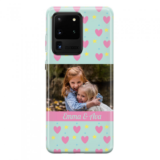 SAMSUNG - Galaxy S20 Ultra - Soft Clear Case - Heart Shaped Photo