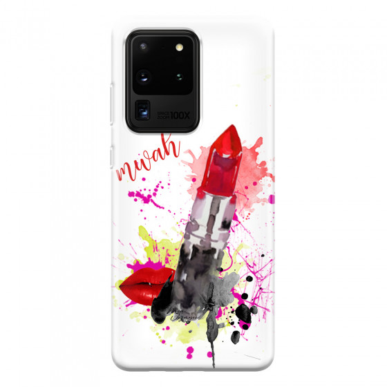 SAMSUNG - Galaxy S20 Ultra - Soft Clear Case - Lipstick