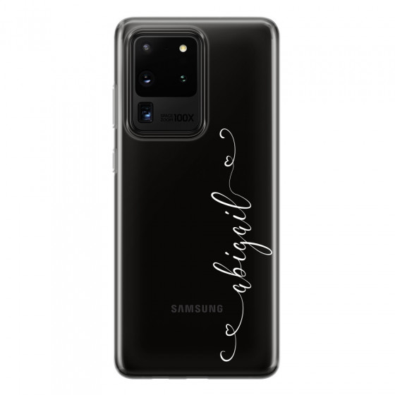 SAMSUNG - Galaxy S20 Ultra - Soft Clear Case - Little Hearts Handwritten