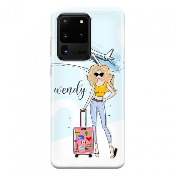 SAMSUNG - Galaxy S20 Ultra - Soft Clear Case - Travelers Duo Blonde
