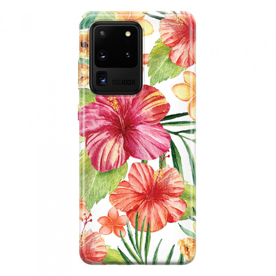 SAMSUNG - Galaxy S20 Ultra - Soft Clear Case - Tropical Vibes