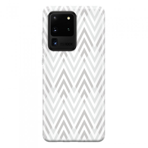 SAMSUNG - Galaxy S20 Ultra - Soft Clear Case - Zig Zag Patterns
