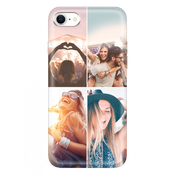 APPLE - iPhone SE 2020 - Soft Clear Case - Collage of 4