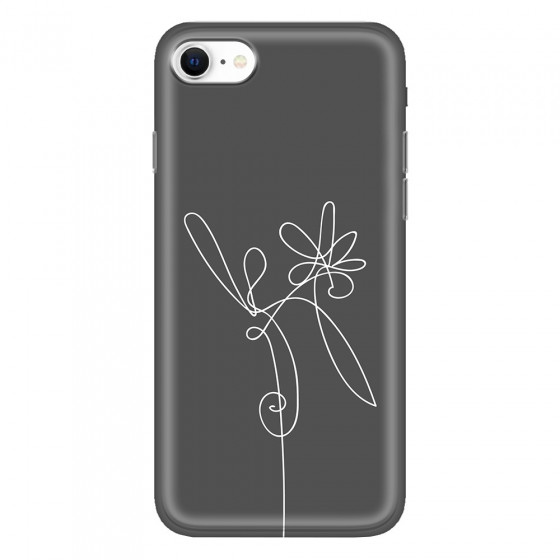 APPLE - iPhone SE 2020 - Soft Clear Case - Flower In The Dark