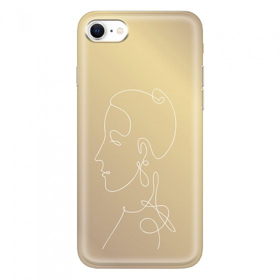 APPLE - iPhone SE 2020 - Soft Clear Case - Golden Lady