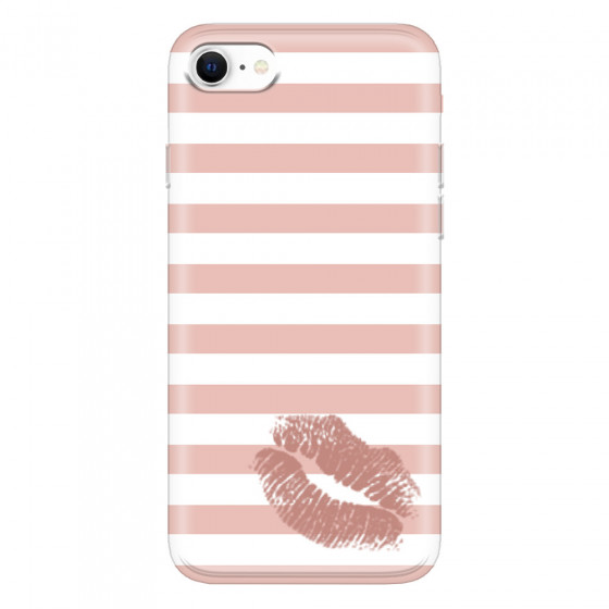 APPLE - iPhone SE 2020 - Soft Clear Case - Pink Lipstick
