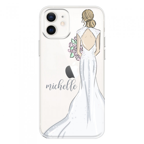 APPLE - iPhone 12 Mini - Soft Clear Case - Bride To Be Blonde Dark