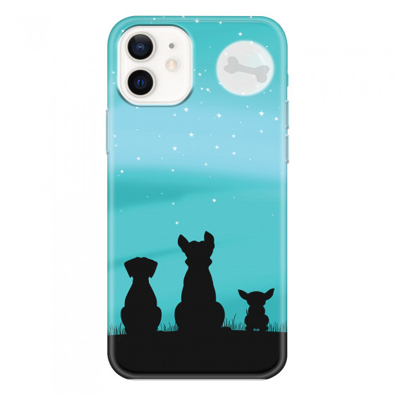 APPLE - iPhone 12 Mini - Soft Clear Case - Dog's Desire Blue Sky