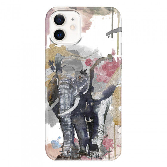 APPLE - iPhone 12 Mini - Soft Clear Case - Elephant