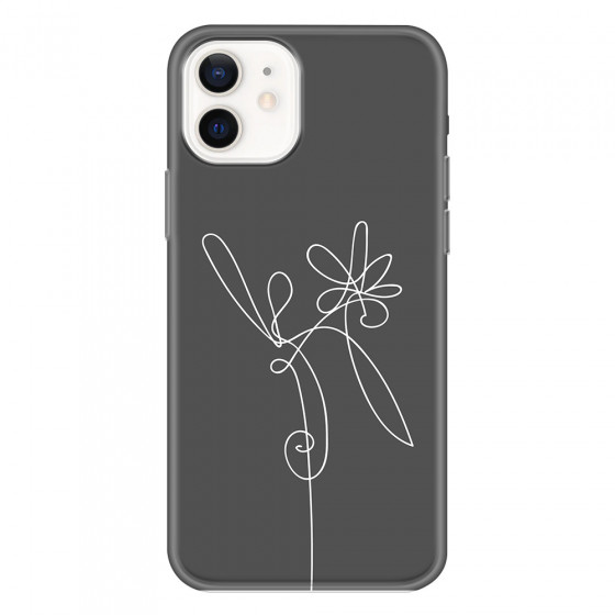 APPLE - iPhone 12 Mini - Soft Clear Case - Flower In The Dark