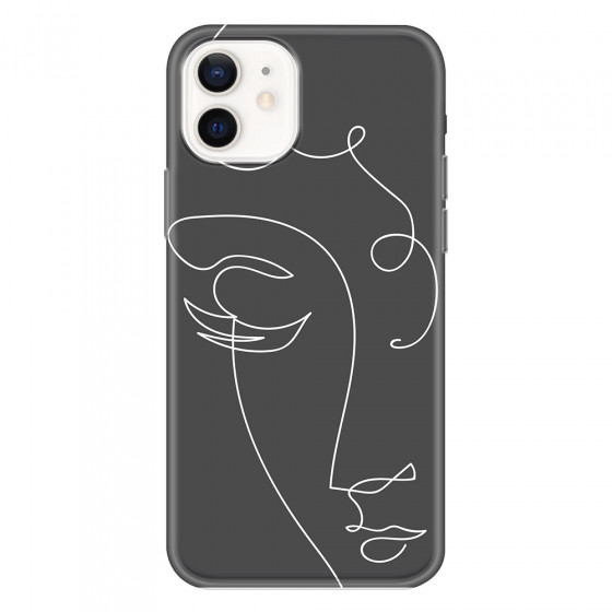 APPLE - iPhone 12 Mini - Soft Clear Case - Light Portrait in Picasso Style