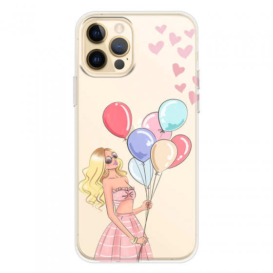 APPLE - iPhone 12 Pro - Soft Clear Case - Balloon Party