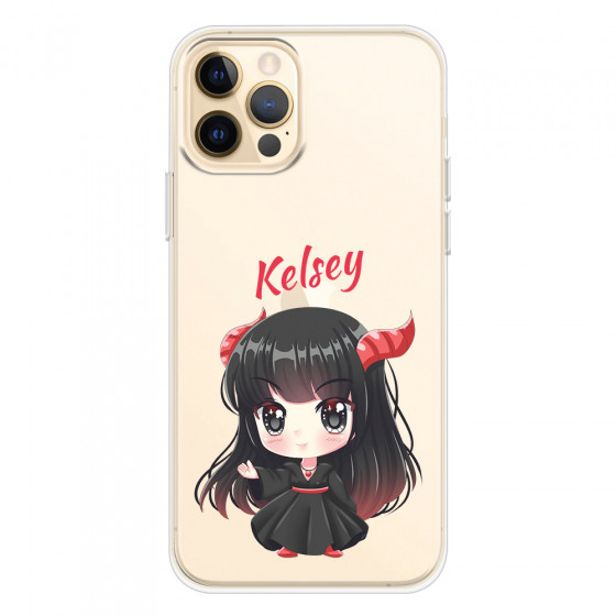 APPLE - iPhone 12 Pro - Soft Clear Case - Chibi Kelsey
