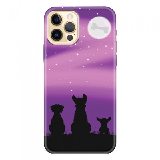 APPLE - iPhone 12 Pro - Soft Clear Case - Dog's Desire Violet Sky