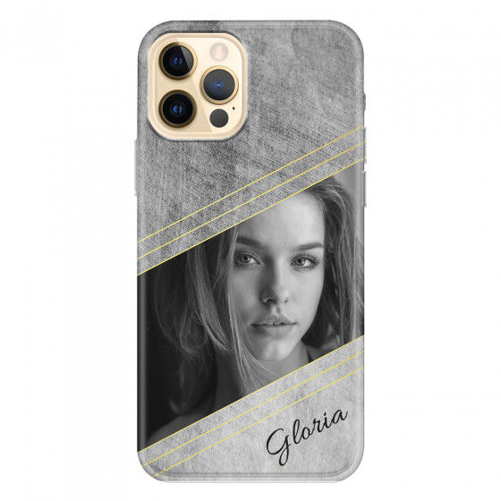 APPLE - iPhone 12 Pro - Soft Clear Case - Geometry Love Photo