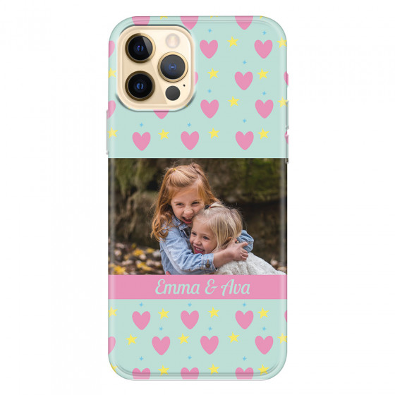 APPLE - iPhone 12 Pro - Soft Clear Case - Heart Shaped Photo