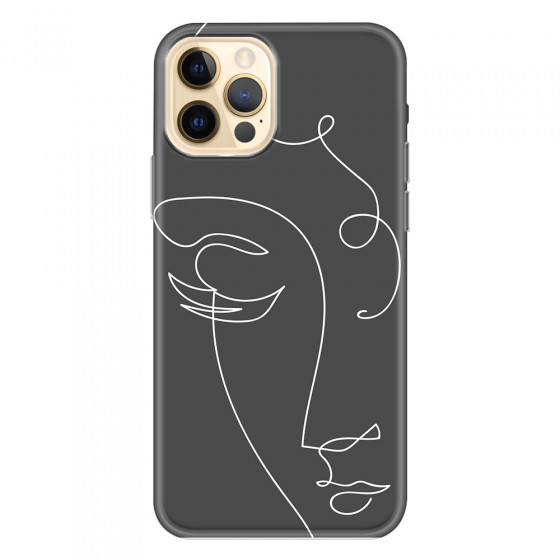 APPLE - iPhone 12 Pro - Soft Clear Case - Light Portrait in Picasso Style