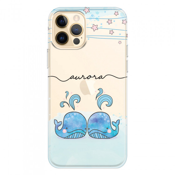 APPLE - iPhone 12 Pro - Soft Clear Case - Little Whales