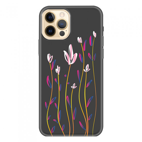 APPLE - iPhone 12 Pro - Soft Clear Case - Pink Tulips