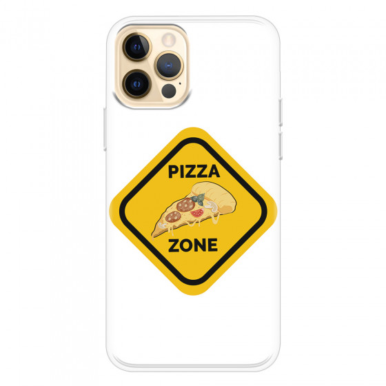 APPLE - iPhone 12 Pro - Soft Clear Case - Pizza Zone Phone Case