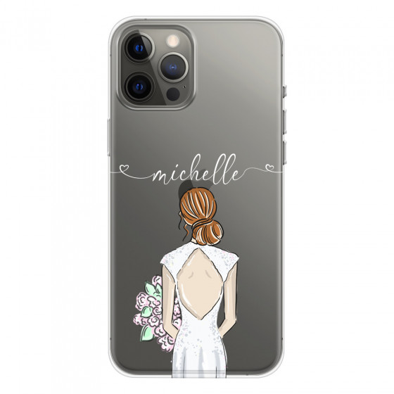 APPLE - iPhone 12 Pro Max - Soft Clear Case - Bride To Be Redhead II.