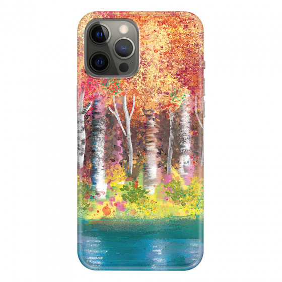 APPLE - iPhone 12 Pro Max - Soft Clear Case - Calm Birch Trees