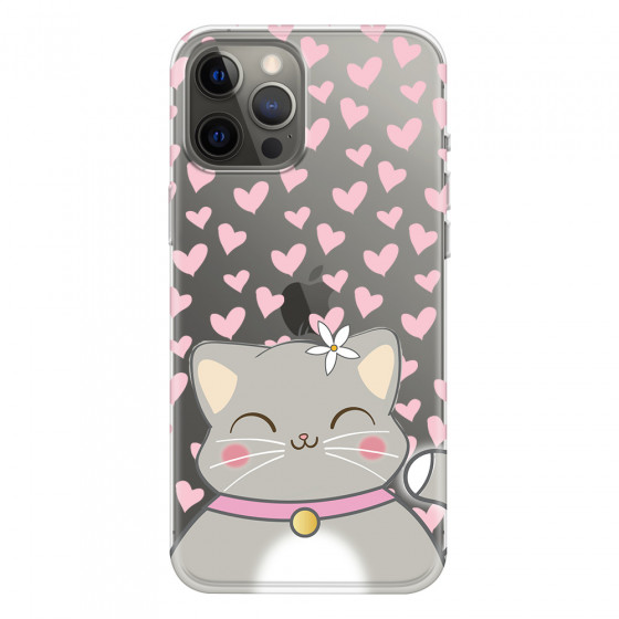 APPLE - iPhone 12 Pro Max - Soft Clear Case - Kitty
