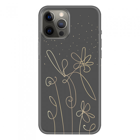 APPLE - iPhone 12 Pro Max - Soft Clear Case - Midnight Flowers