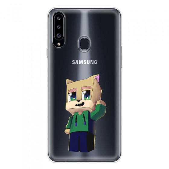 SAMSUNG - Galaxy A20S - Soft Clear Case - Clear Fox Player
