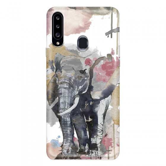 SAMSUNG - Galaxy A20S - Soft Clear Case - Elephant