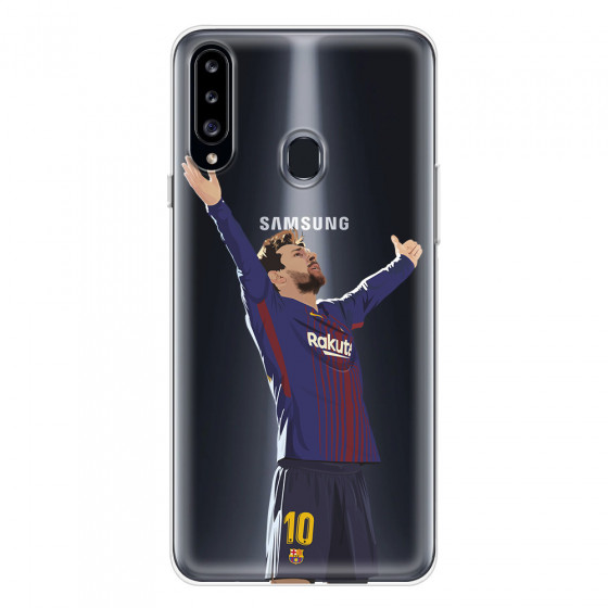 SAMSUNG - Galaxy A20S - Soft Clear Case - For Barcelona Fans