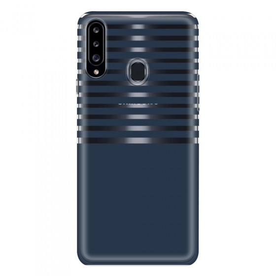 SAMSUNG - Galaxy A20S - Soft Clear Case - Life in Blue Stripes