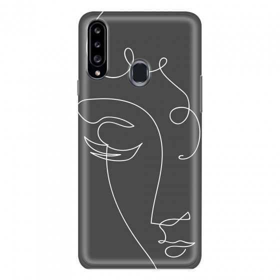 SAMSUNG - Galaxy A20S - Soft Clear Case - Light Portrait in Picasso Style