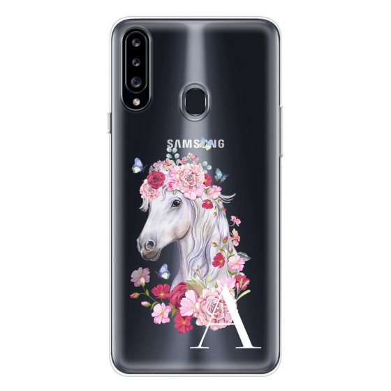 SAMSUNG - Galaxy A20S - Soft Clear Case - Magical Horse White
