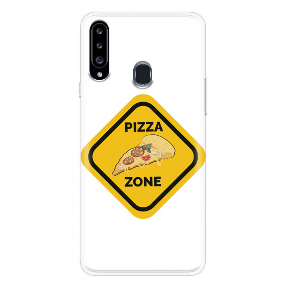 SAMSUNG - Galaxy A20S - Soft Clear Case - Pizza Zone Phone Case