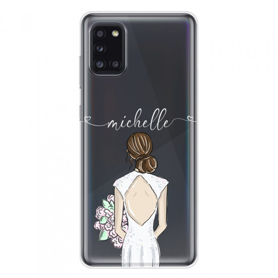 SAMSUNG - Galaxy A31 - Soft Clear Case - Bride To Be Brunette II.