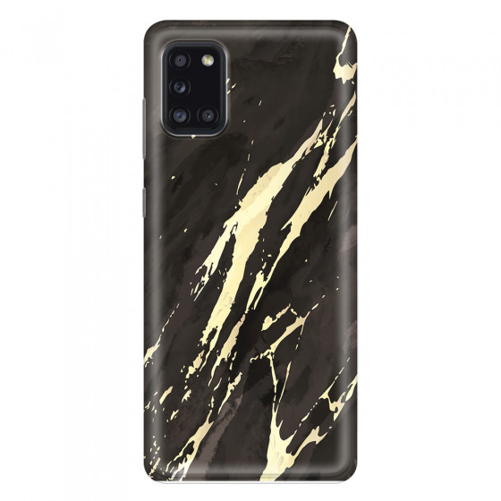 SAMSUNG - Galaxy A31 - Soft Clear Case - Marble Ivory Black