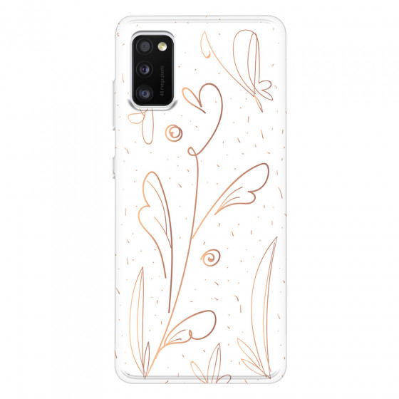 SAMSUNG - Galaxy A41 - Soft Clear Case - Flowers In Style