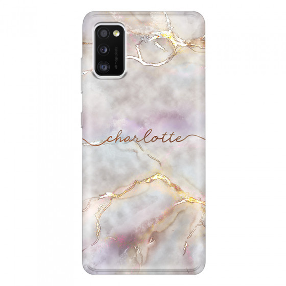 SAMSUNG - Galaxy A41 - Soft Clear Case - Marble Rootage