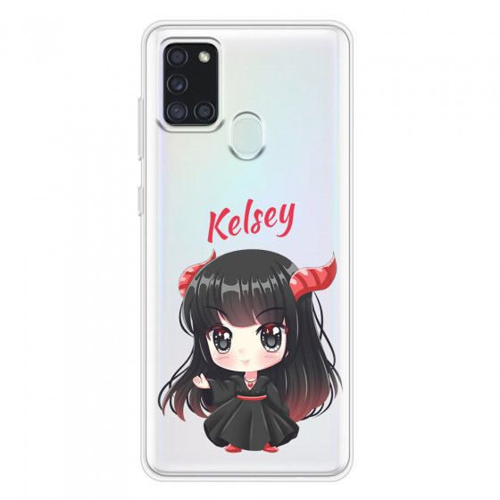 SAMSUNG - Galaxy A21S - Soft Clear Case - Chibi Kelsey